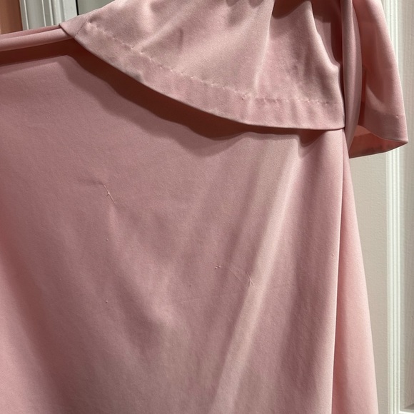 Vintage Lightweight Pink 100% Polyester Dress XS S - Picture 8 of 9